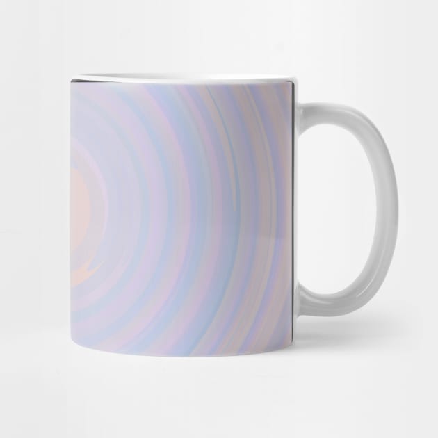 Circle of Digital Abstract with Soft Pastel Color Palette by Peaceful Space AS